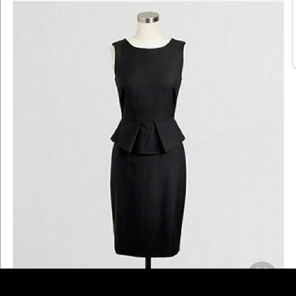 J. Crew Factory Dresses & Skirts - New j.crew peplum black dress